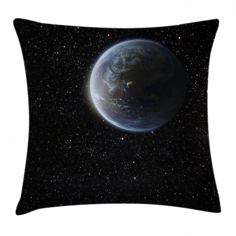 Moon Planet Earth Cosmos Pillow Cover