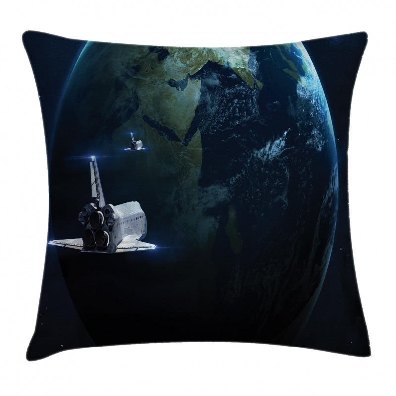 Spaceship Earth Fiction Pillow Cover