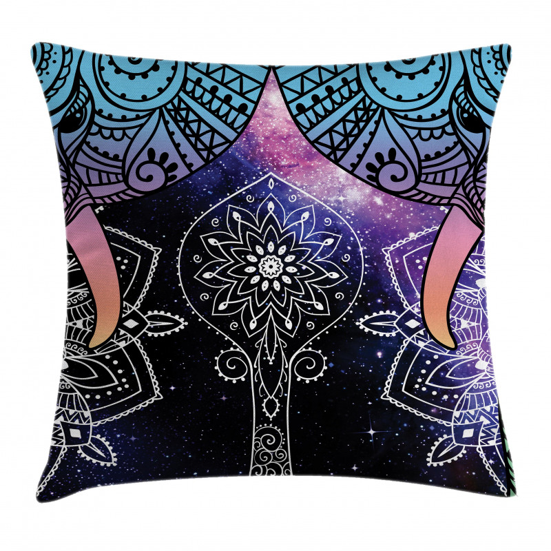 Space Galaxy with Milky Way Pillow Cover