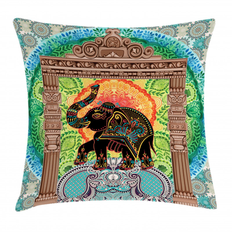 Ancient Pantheon Tower Pillow Cover