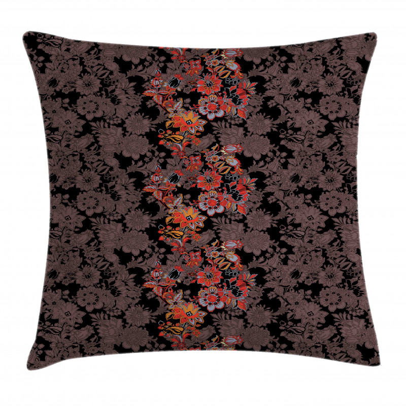 Japanese Vivid Florals Pillow Cover