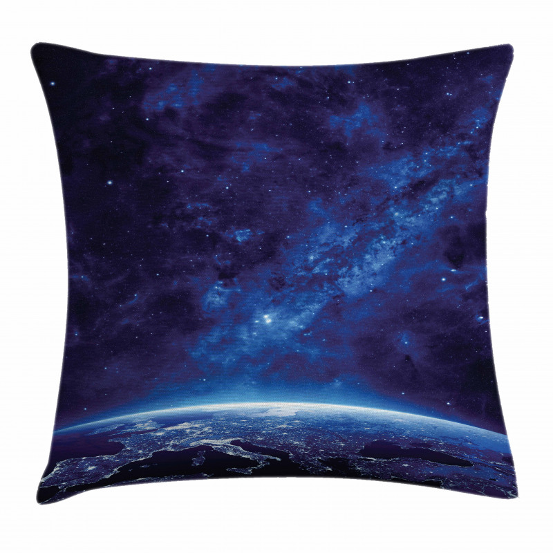 Vibrant Milky Way Stars Pillow Cover