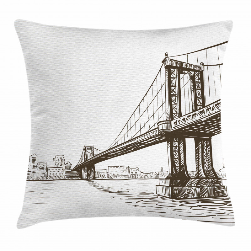 Urban Cityscape of NYC Pillow Cover