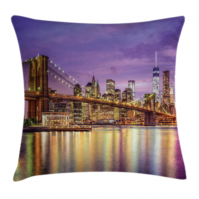Broadway Scenery NYC Pillow Cover