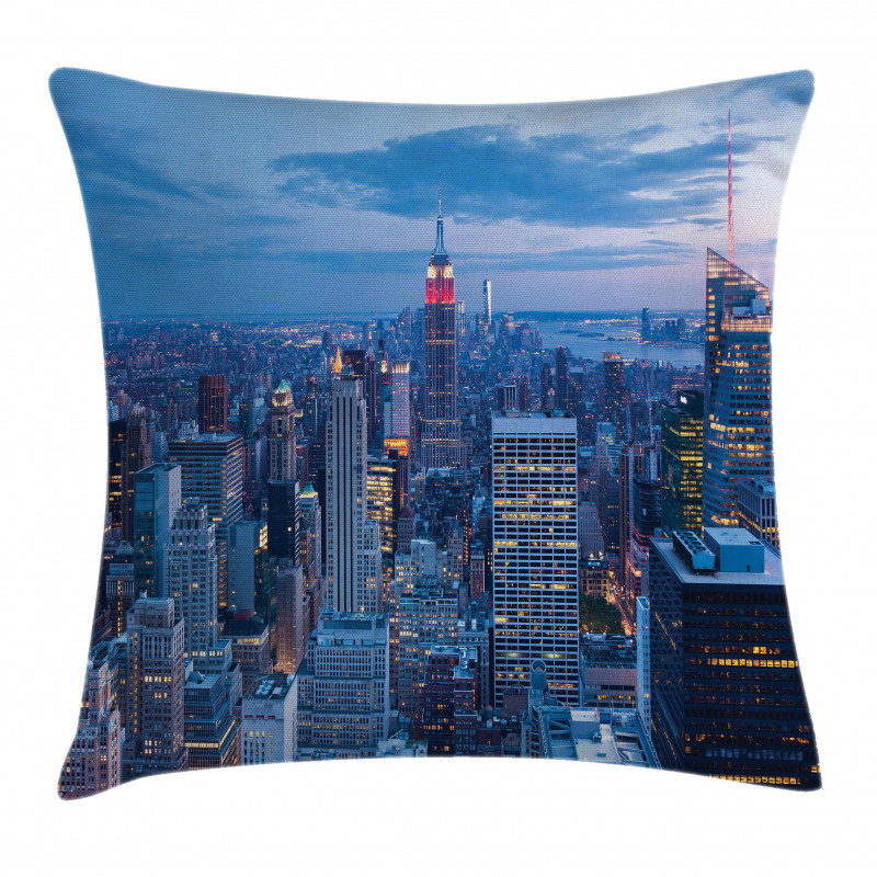 Sunset in NYC Photo Pillow Cover