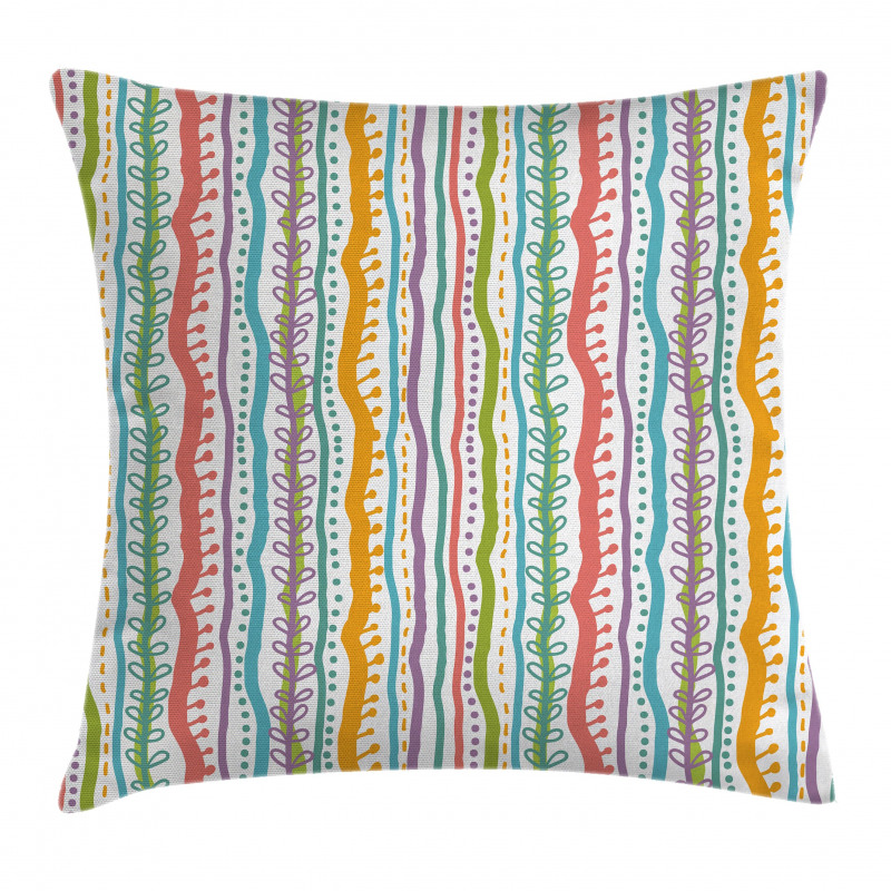 Vertical Swirl Lines Pillow Cover