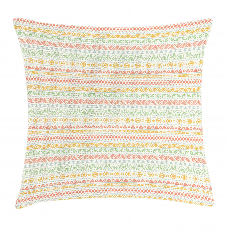 Geometric Aztec Shapes Pillow Cover