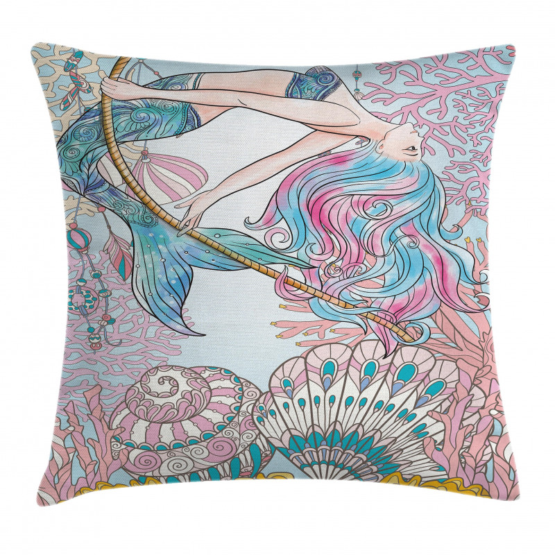 Greek Myth Seashell Pillow Cover