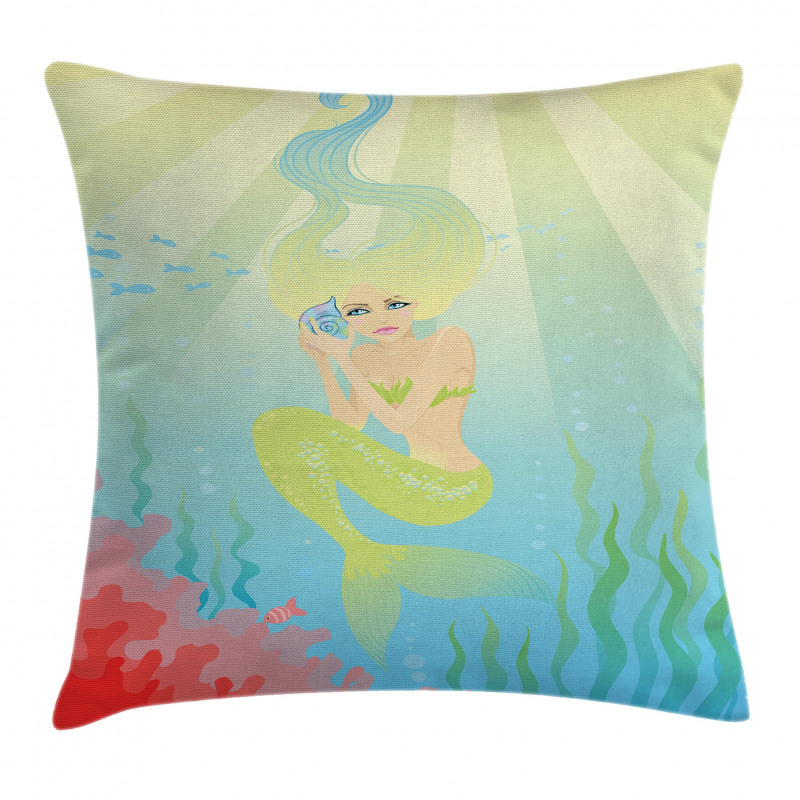 Unusual Mermaid Shell Pillow Cover