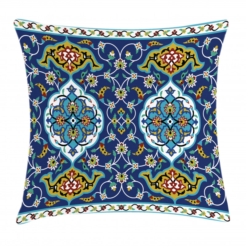 Oriental Tile Effects Pillow Cover