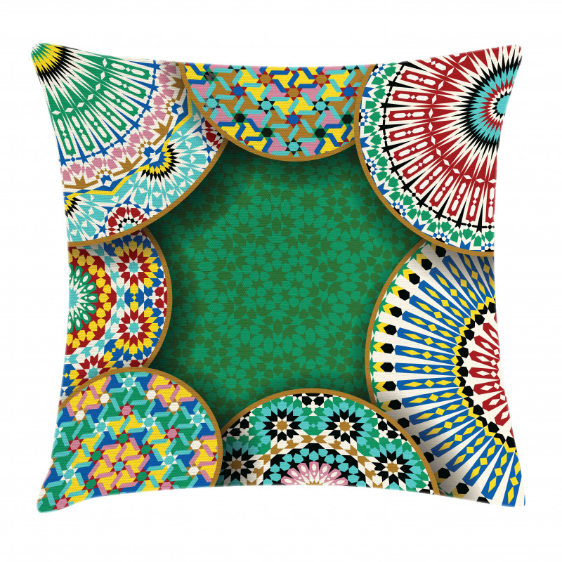 Oriental Hippie Motif Pillow Cover