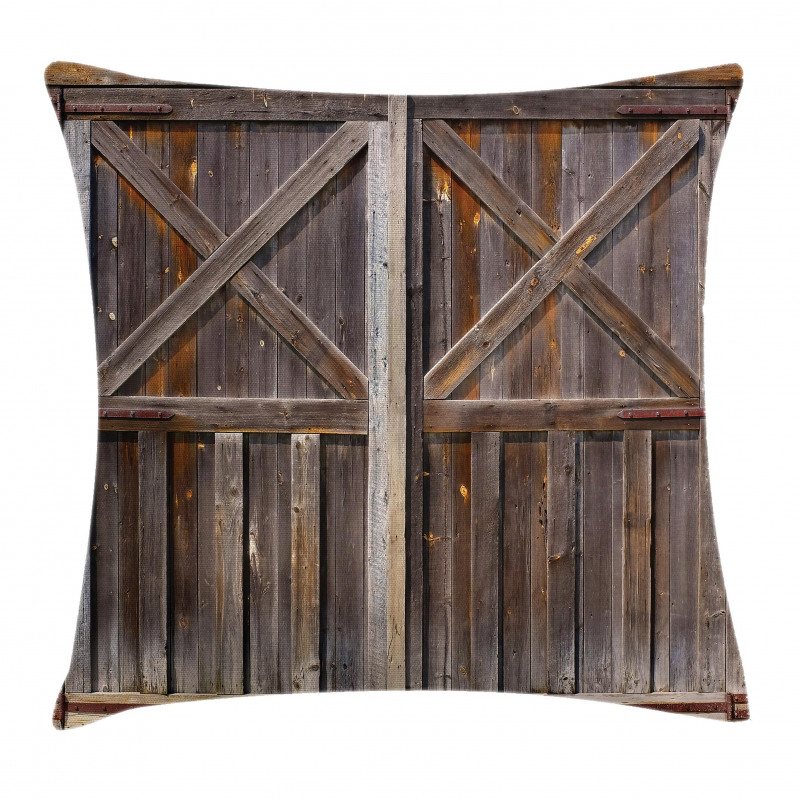 Old Wooden Warehouse Pillow Cover