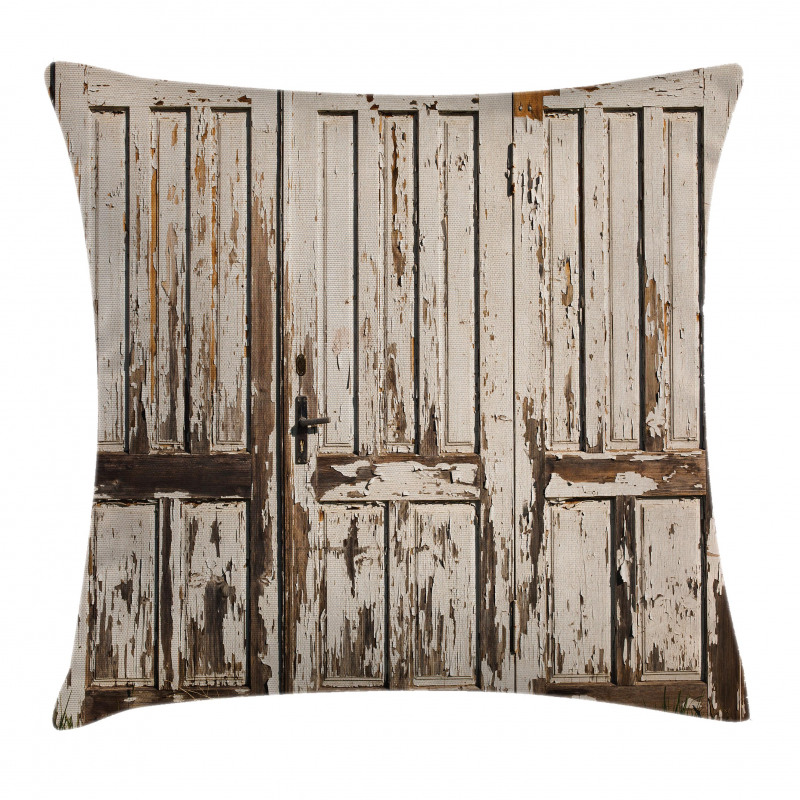Vertical Rustic Planks Pillow Cover