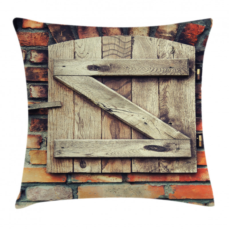 Natural Red Brick House Pillow Cover