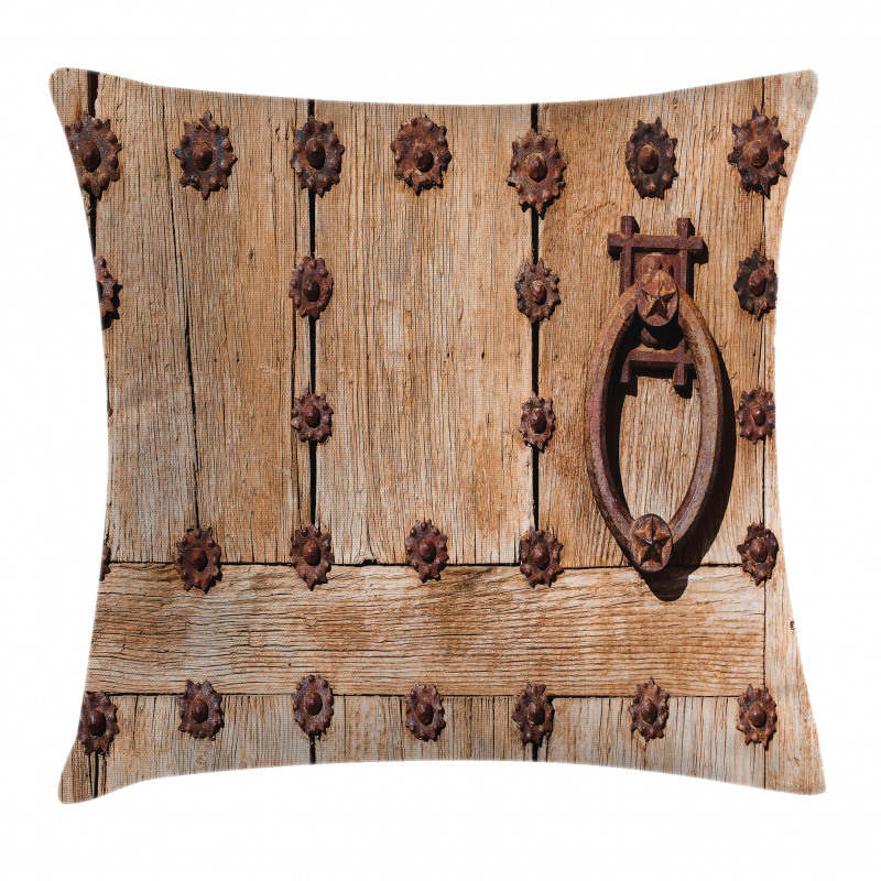 Rusty Spanish Entrance Pillow Cover