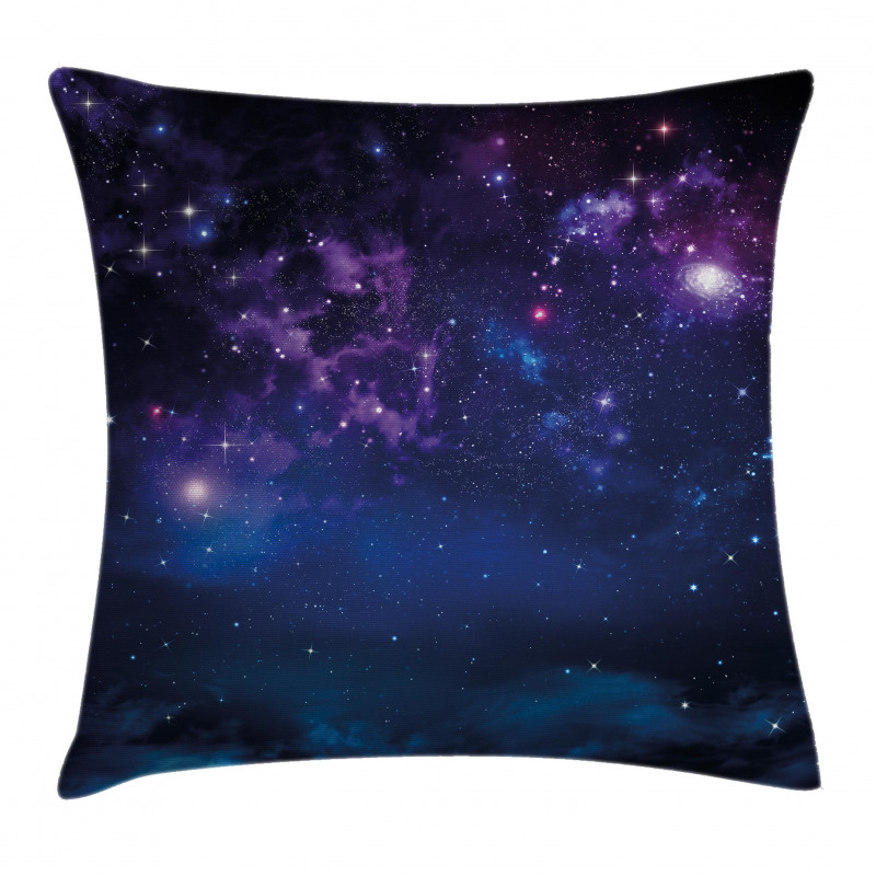 Milky Way Themed Stars Pillow Cover