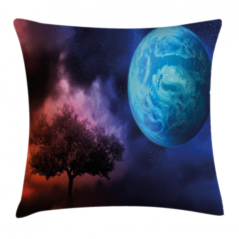 Futuristic Tree of Life Pillow Cover