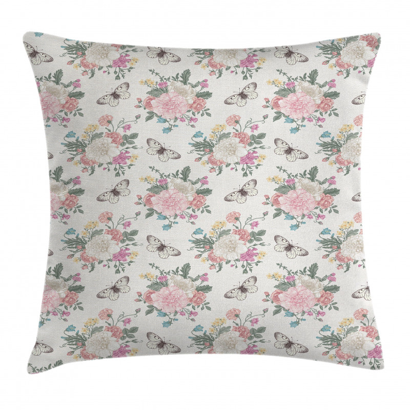 Roses Bouquet Pillow Cover