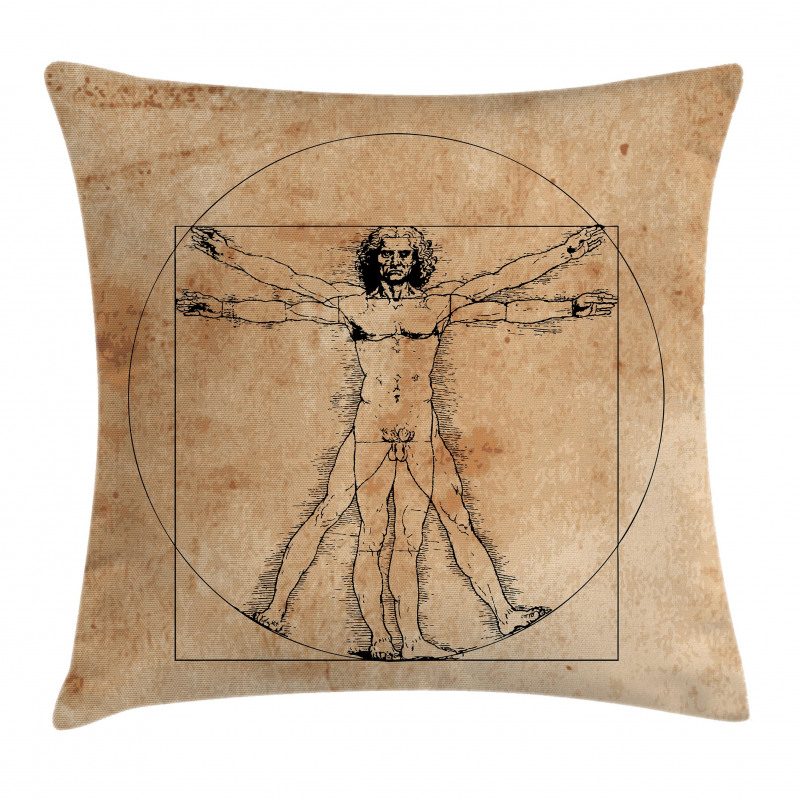 Human Painting Pillow Cover
