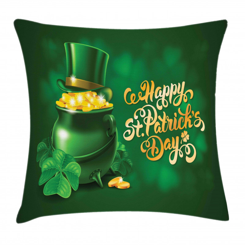 Irish Pot of Gold Pillow Cover