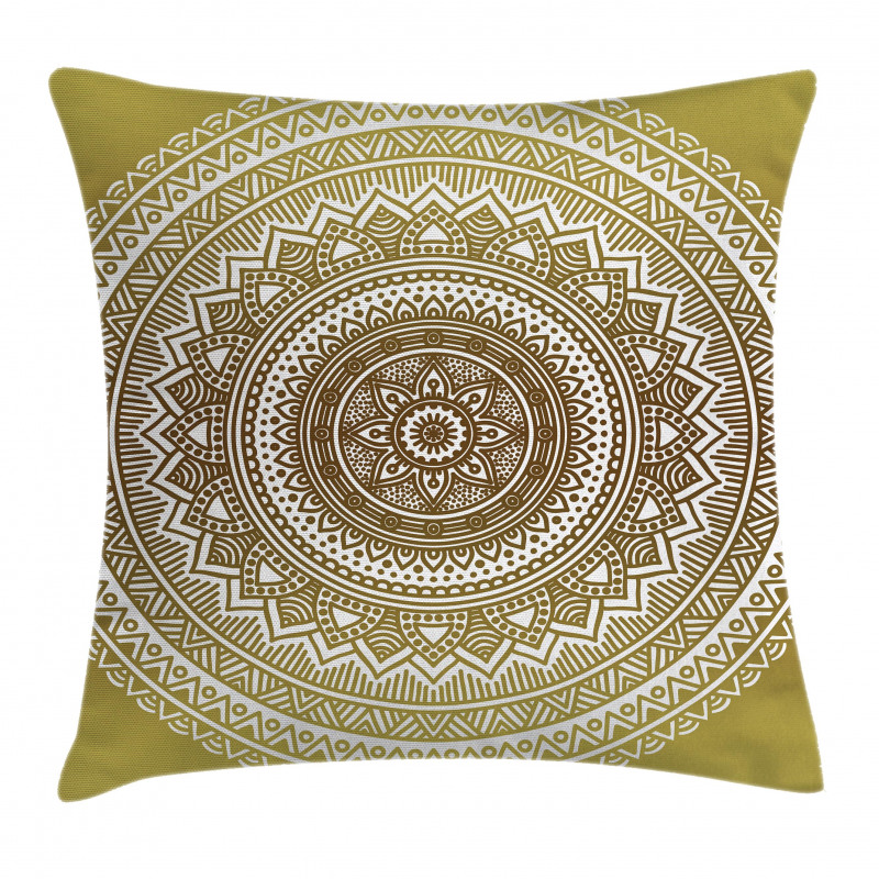 Ombre Mandala Flower Pillow Cover