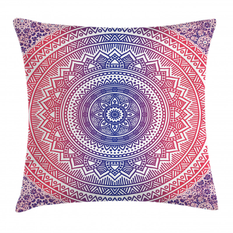Ombre Mandala Pillow Cover