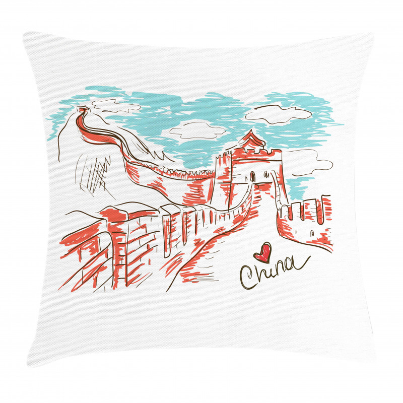 Sketch Chinese Pillow Cover