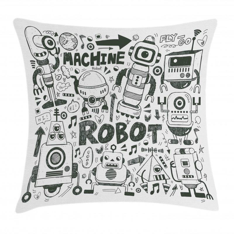 Space Geek Theme Sci Fi Pillow Cover
