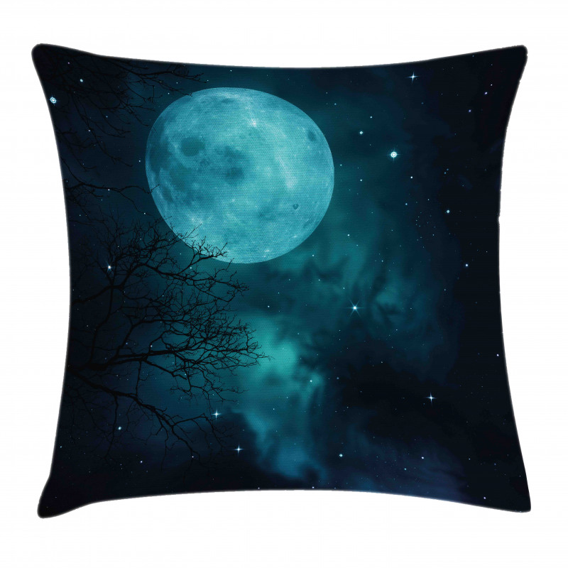 Outer World Cosmos Moon Pillow Cover