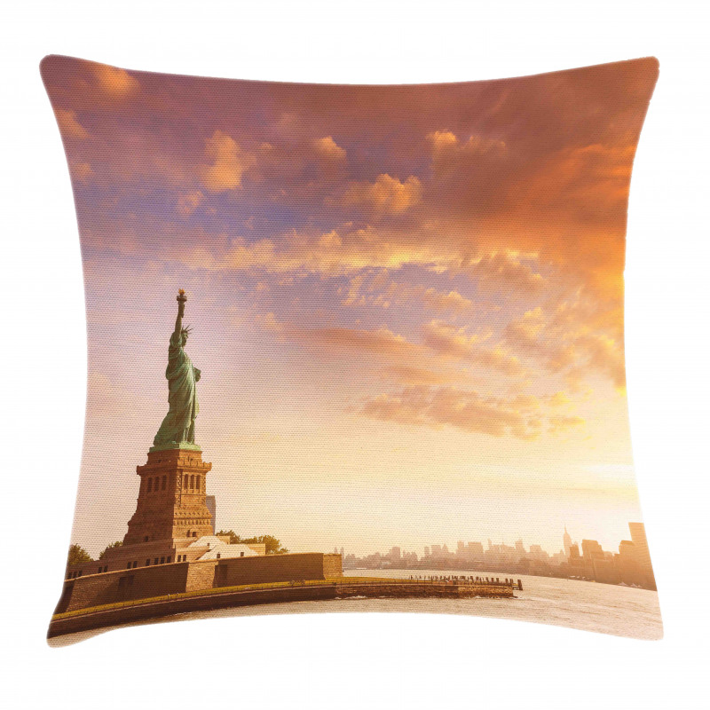 USA New York Scenery Pillow Cover