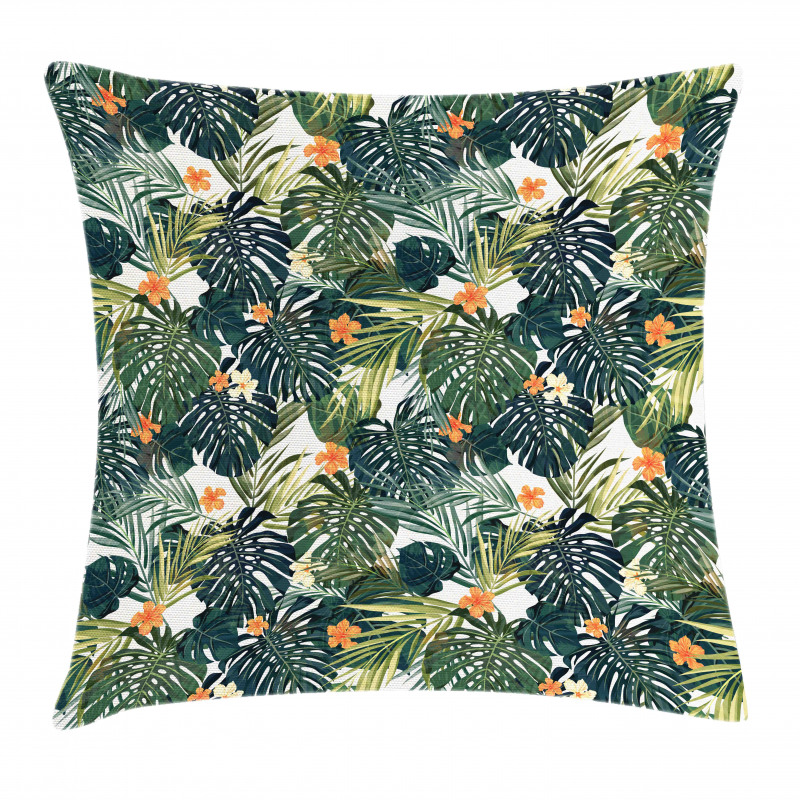 Botanic Tropic Leaves Pillow Cover