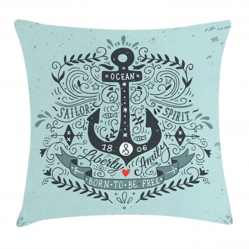 Vintage and Anchor Pillow Cover
