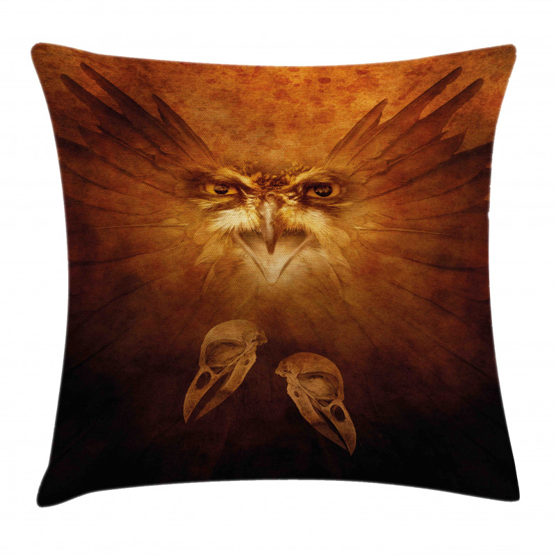 Hawk Eagle Face Claws Pillow Cover