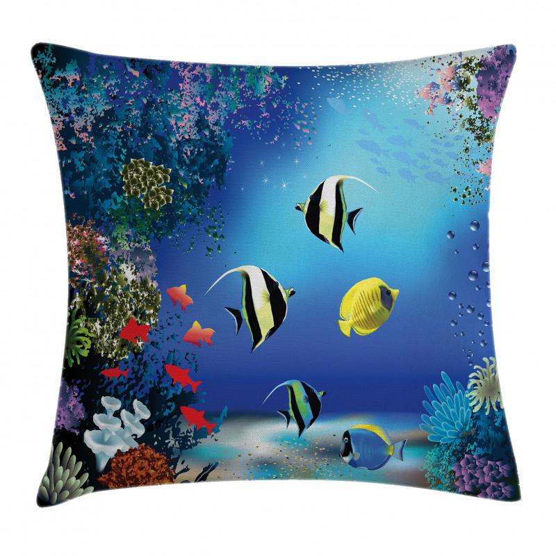 Ocean Coral Reefs Tropic Pillow Cover