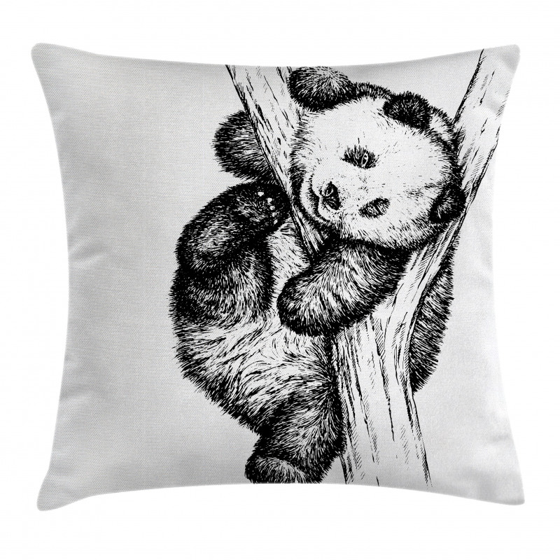 Little Panda Bear Pillow Cover