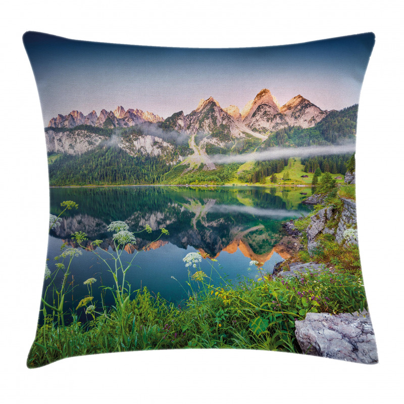 Austrian Alps Mountain Pillow Cover