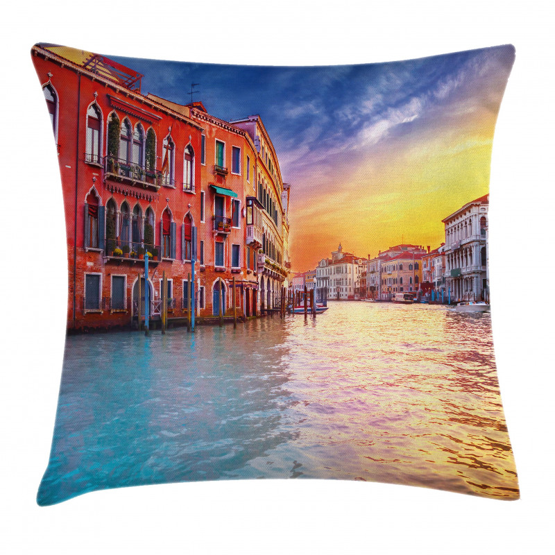 Venice Canal Pillow Cover