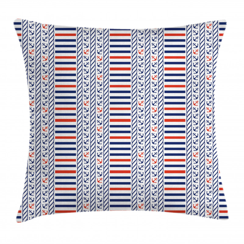 Marine Pattern Stripes Pillow Cover