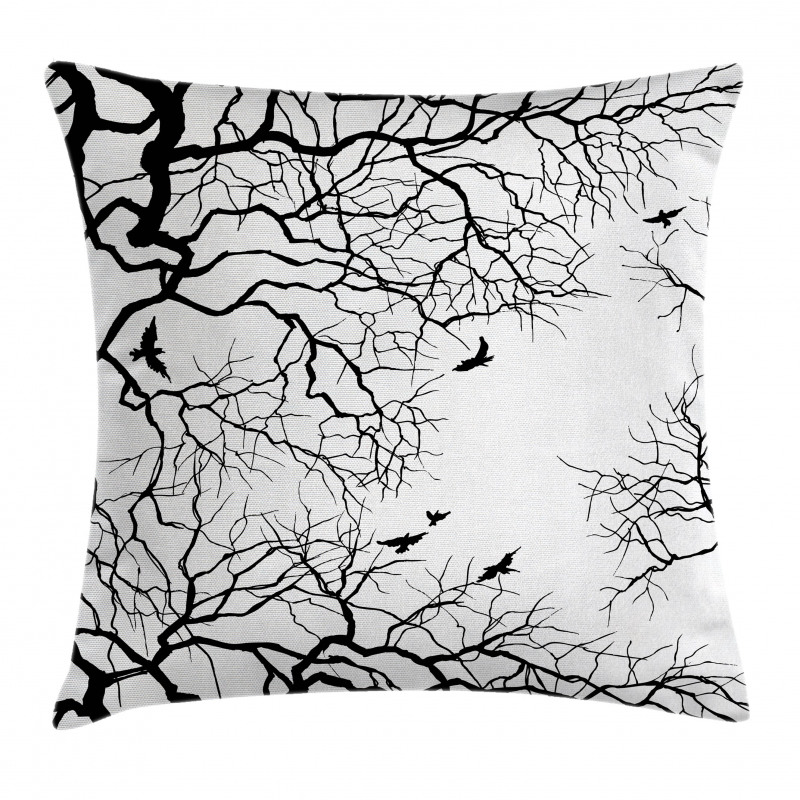 Twiggy Tree Branches Pillow Cover