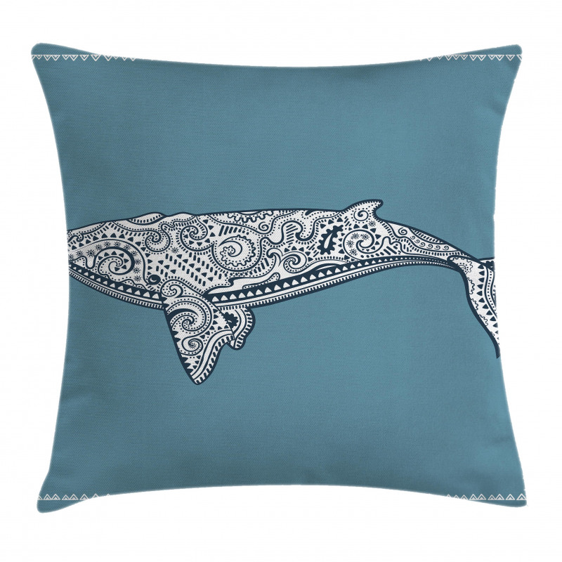 Embellish Whale Pillow Cover