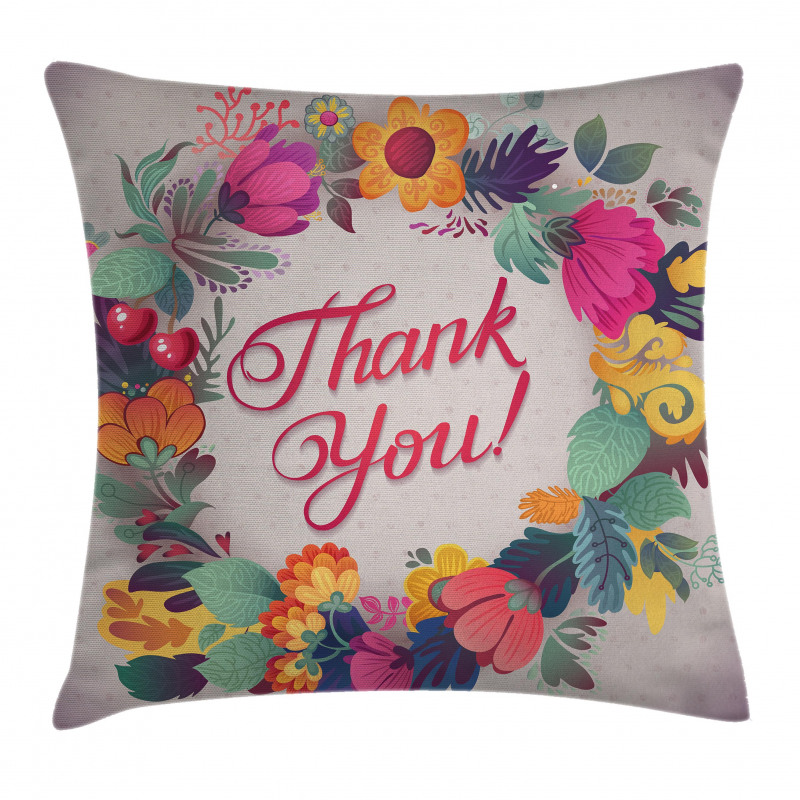 Thank You Words Ceramic Pillow Cover