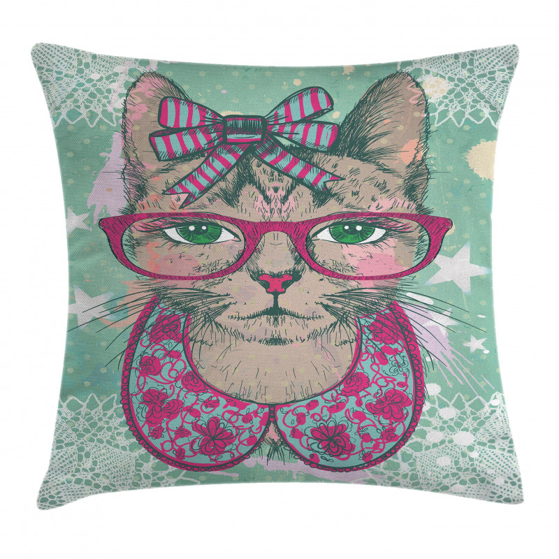 Animal Fashion Hipster Pillow Cover