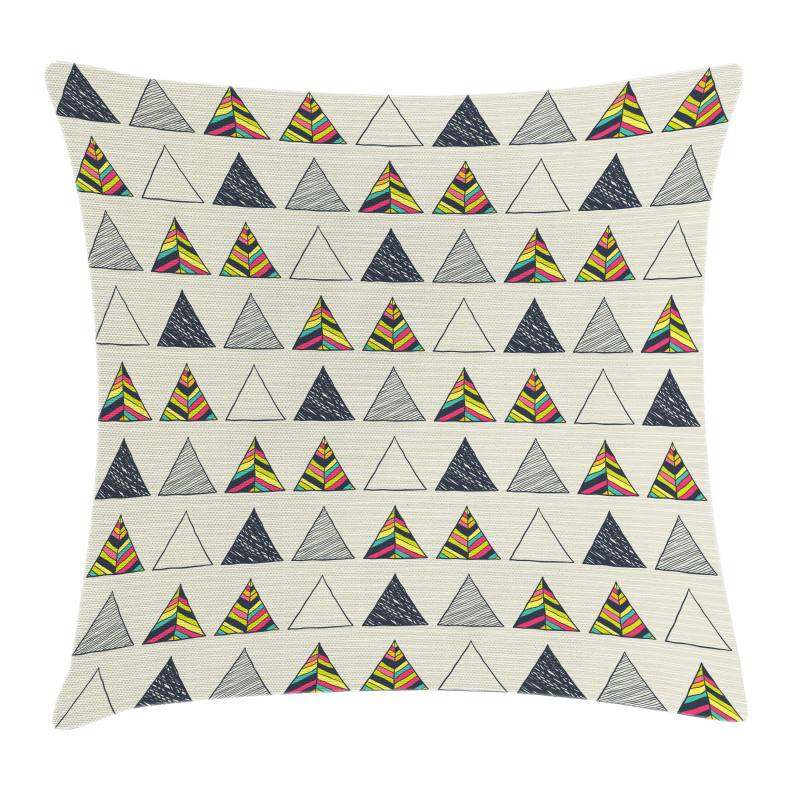 Abstract Triangle Pillow Cover