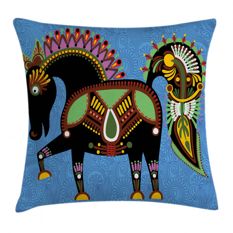 Folkloric Animal Pillow Cover