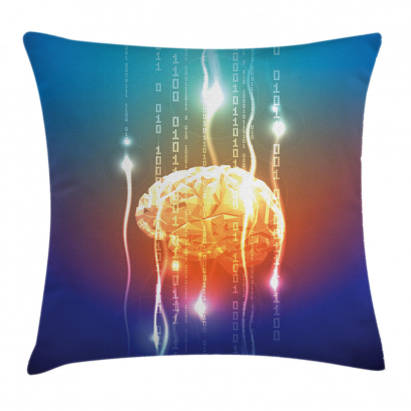 Abstract Binary Digit Pillow Cover