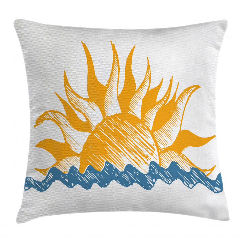 Sun and Fire Like Beams Pillow Cover
