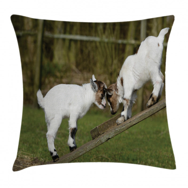 Farm Life with Goats Pillow Cover