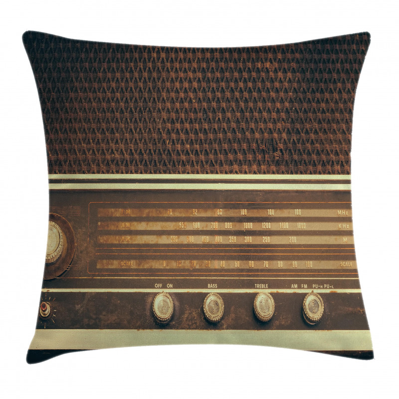 Retro 60s Music Style Pillow Cover