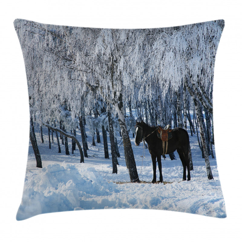 Winter Forest Theme Pillow Cover