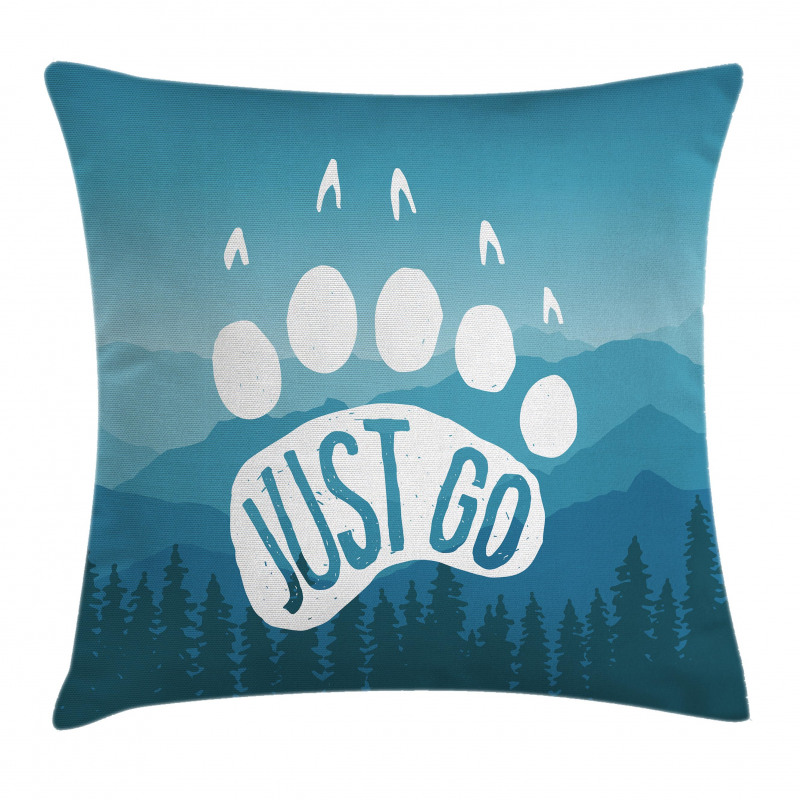 Mountains Graphic Pillow Cover